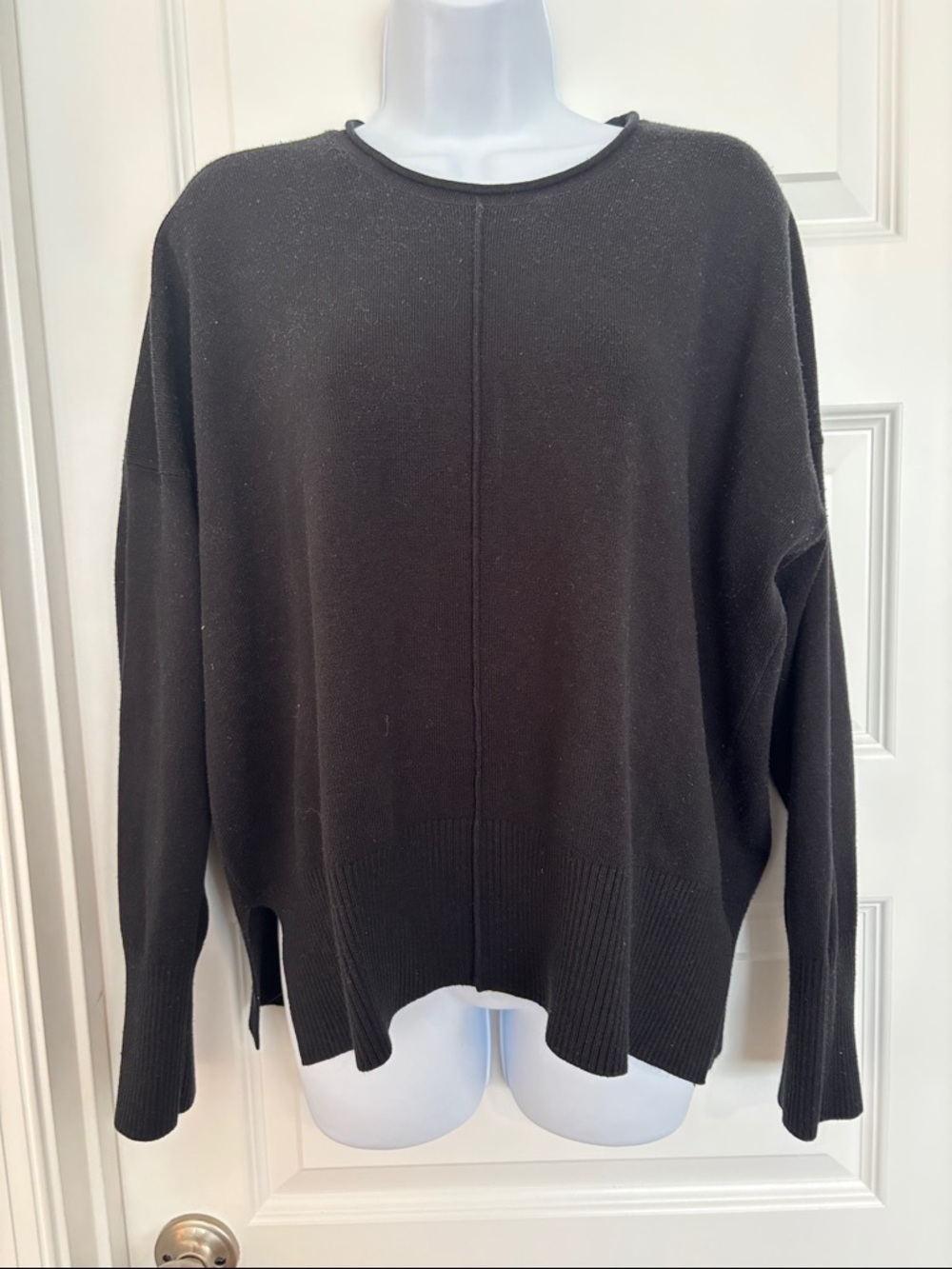 French Connection Black Crewneck Sweater